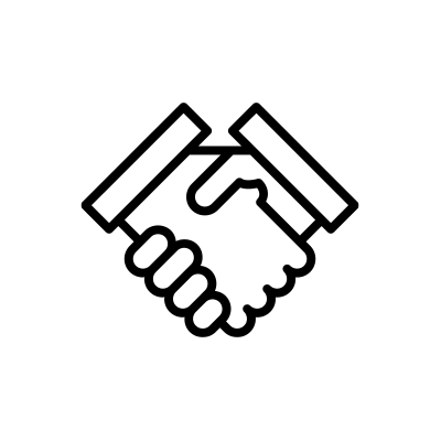 Handshaking Icon Black